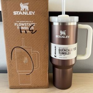 Stanley The Quencher H2.0 FlowState™ Tumbler 40 OZ Rose Quartz Glow NEW!